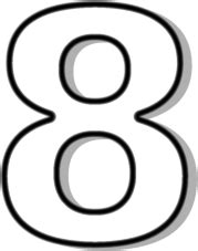 number 8 outline | Clipart Panda - Free Clipart Images