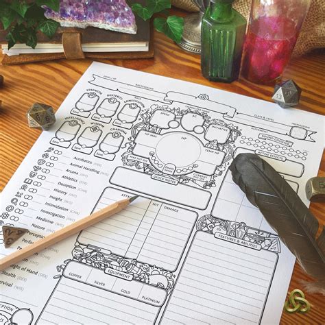 Dnd 5e Character Sheet: Arcane Secrets PDF for Dungeons and - Etsy UK
