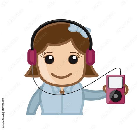 Listening To Music Clip Art