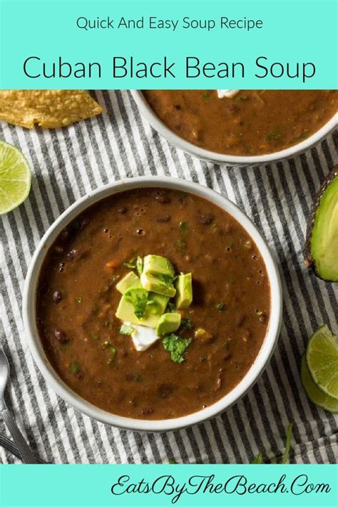 Delicious Cuban Black Bean Soup Recipe