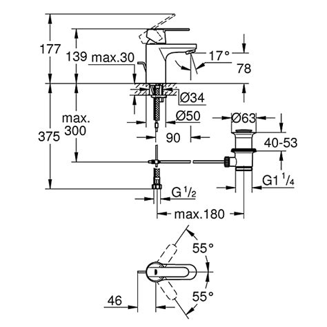 Grohe Get Chrome effect Basin Mono mixer Tap