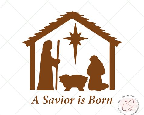 Christmas Nativity Reusable Stencil