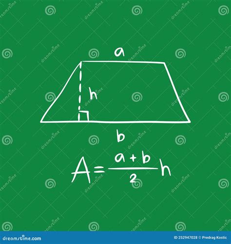 Height of a Trapezoid Mathematical Formula Stock Illustration - Illustration of graphics ...