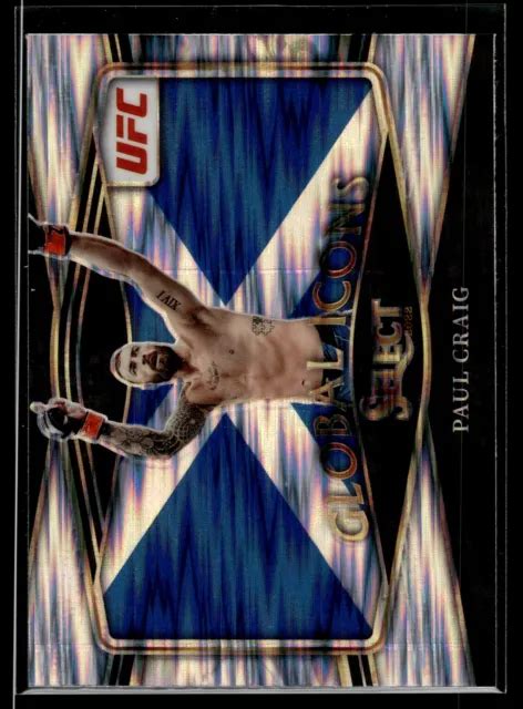 Carte Paul Craig Panini Select Ufc Global Icons Flash Prizm B