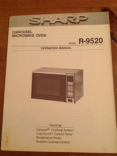 Sharp Microwave Manuals Downloads