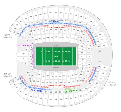 Centurylink Field Seating Chart