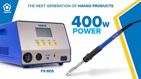 The FX 805 Next Gen Ultra Heavy Duty Soldering Station From HAKKO YouTube