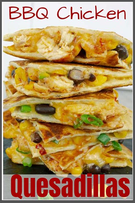 Chipotle Barbecue Sauce Chicken Quesadillas Savor With Jennifer