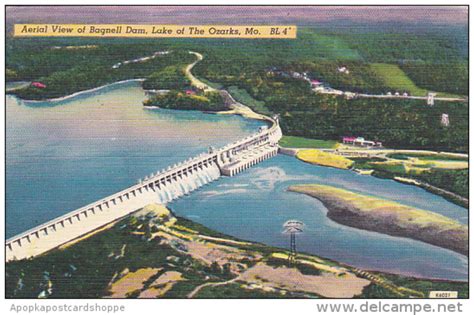 Aerial View Of Bagnell Dam Lake Of The Ozarks Missouri United States