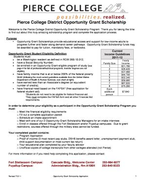 Fillable Online Pierce Ctc Welcome To The Pierce College District