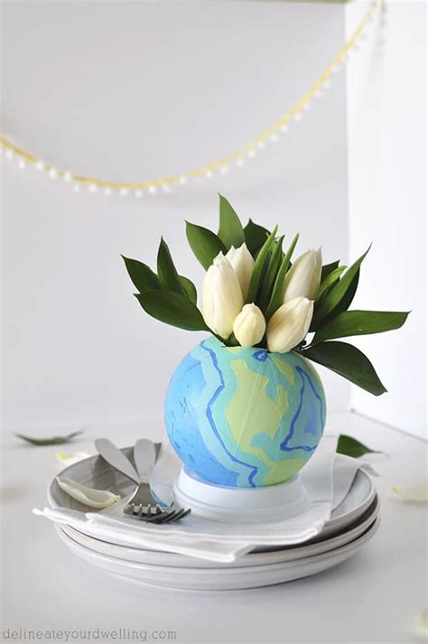 Diy Globe Flower Vase