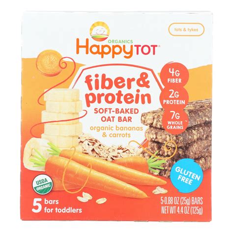 Happy Tot Happy Tot Fiber And Protein Apple Peach Pumpkin And