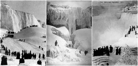 Amazing Vintage Photographs Of Niagara Falls Frozen In The Winter From