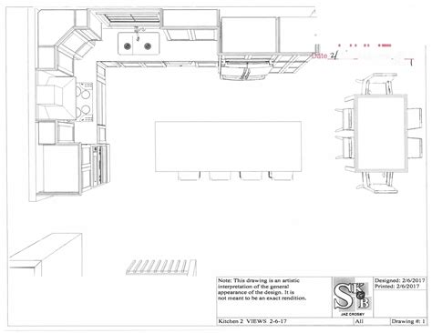 Sketch Kitchen Design Drawing : 24+ interior design kitchen drawings.