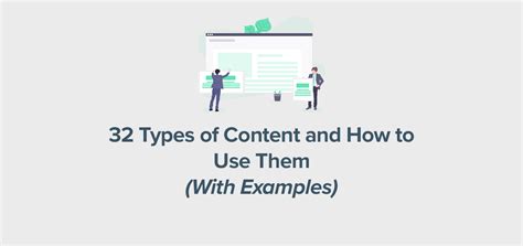 32 Types Of Content And How To Use Them With Examples Constant