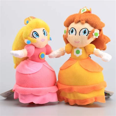 Hot Sale Super Mario Standing Princess Peach & Princess Daisy Soft ...