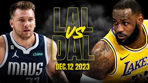 Los Angeles Lakers Vs Dallas Mavericks Full Game Highlights December