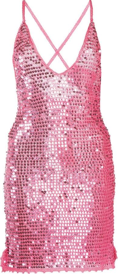 Retrofete Elliana Sequin Embellished Minidress Shopstyle