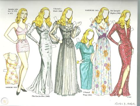 SOUVENIR PAPER DOLL CONVENTION MOVIE STAR SETS BY RALPH HODGDON