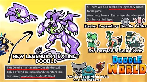 New Legendary Extinct Doodlest Patricks Eventeaster 2023 Leaks