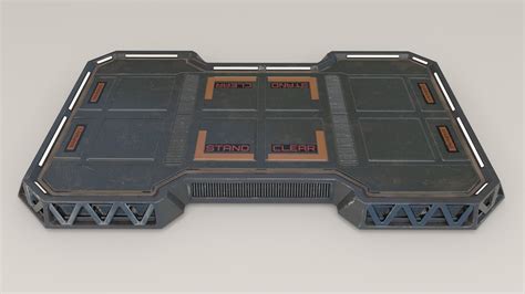 3D Sci Fi Landing Pad Model TurboSquid 1735377