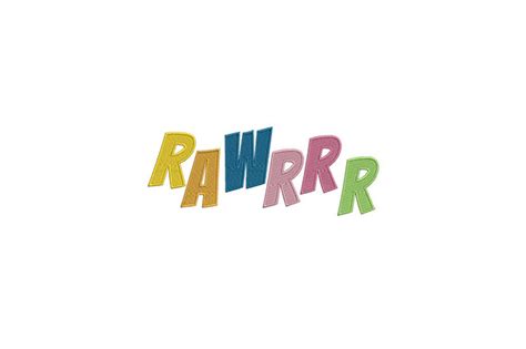 Colorful Rawrrr · Creative Fabrica