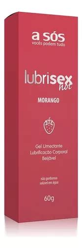 Gel Lubrificante Íntimo Beijável Lubrisex Morango Hot 60g MercadoLivre