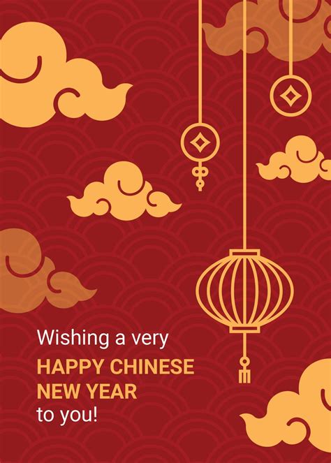 Happy Chinese New Year Greeting Card in EPS, Illustrator, JPG, PSD, PNG ...