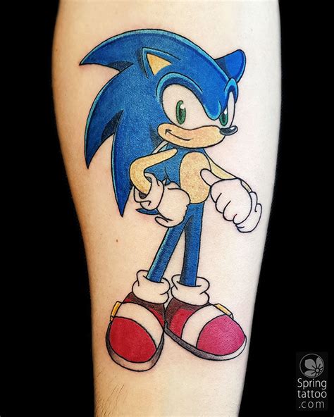 Sonic tattoo • Spring tattoo