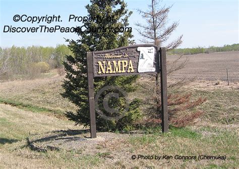 Welcome Sign - Nampa Alberta