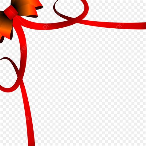 Side Ribbon Clipart Transparent PNG Hd Red Ribbon Element On Side