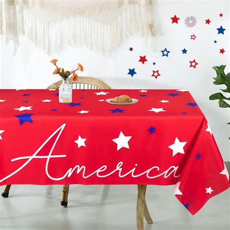 Amazon Tieshankao 4th Of July Tablecloth Decorations 60x84 Inch