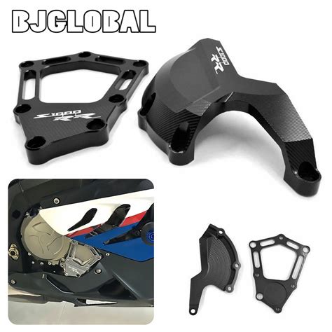 BJGLOBAL CNC Motorcycle Engine Case Guard Cover Frame Protector For BMW