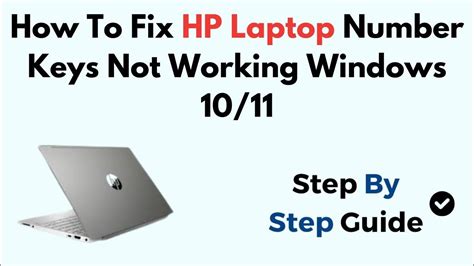 How To Fix HP Laptop Number Keys Not Working Windows 10/11 - YouTube