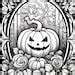 5 Printable Stained Glass Halloween Pumpkin Adult Coloring Pages Etsy