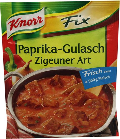 Knorr Fix für Paprika Gulasch Zigeuner Art 52g saymo de