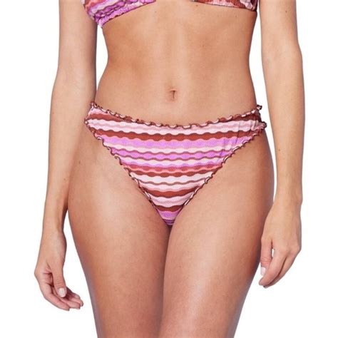 Shade Shore Swim Shade Shore Ruffle High Leg Extra Cheeky Bikini