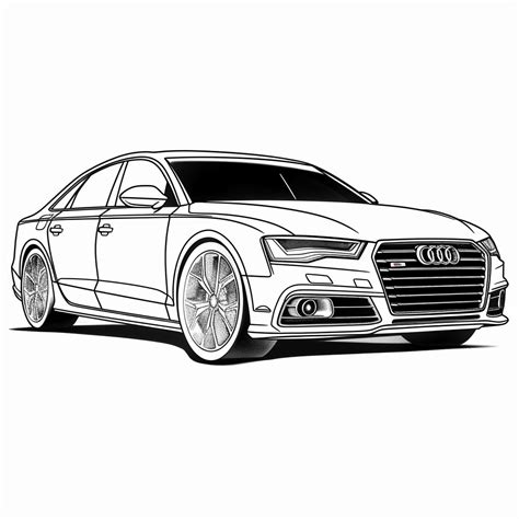 Disegno Automobile Audi 08 Di Automobile Audi Da Colorare