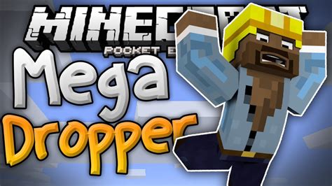 SKYDIVING In MCPE Mega Dropper Mini Game Minecraft PE Pocket