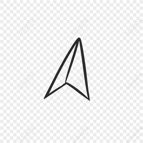 Hand Drawn Triangular Arrow Arrow Icon Arrow Shape Arrow Vector Png