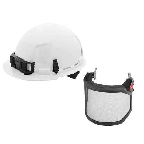 Milwaukee Bolt White Type Class E Front Brim Non Vented Hard Hat With