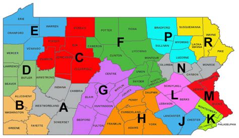 Pa State Police Barracks Map Printable Map