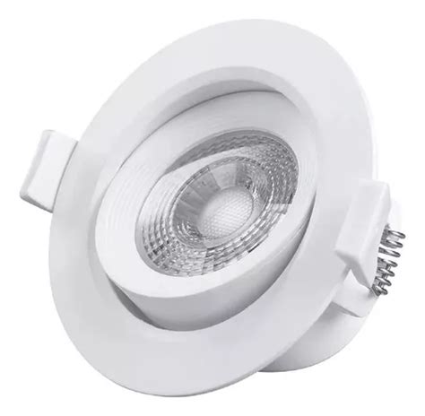 Spot Embutir Blanco Dicro Led 7w Frio Movil Led Incluido MercadoLibre