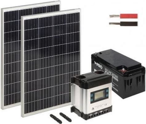 Wl4 Solar Kit 650b110d 20 Complete Zonne Energie Kit Met 12v 65ah Accu