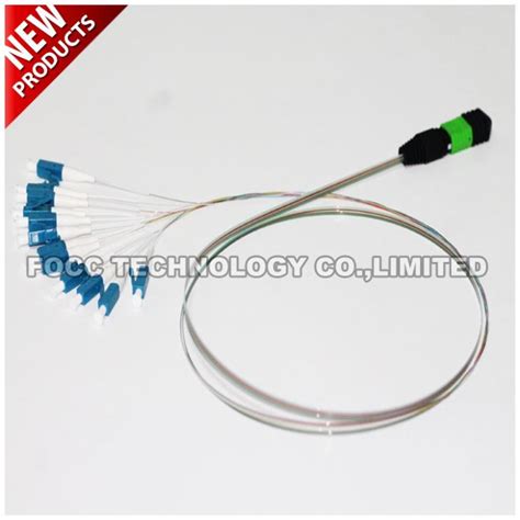 Fiber Optic Mpo Apc Bare Ribbon Fanout Pigtail With Flat Fanout Kit