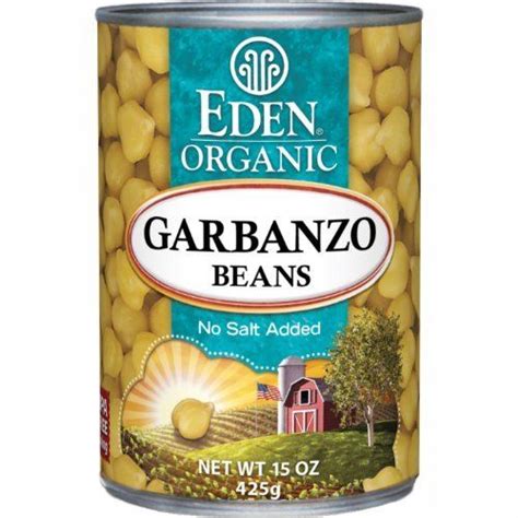 Eden Organic Garbanzo Beans Chickpeas Oz Can Pack Case No