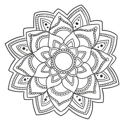 Disegni Difficili Da Colorare Motivi Mandala Da Dipingere Disegni Di