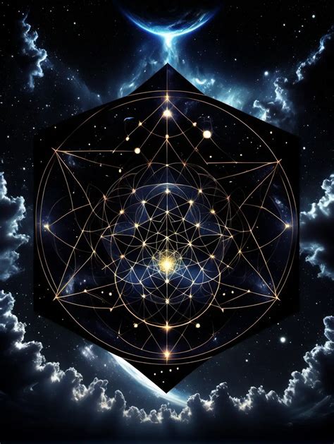 Sacred Geometry In Dark Outer Space Muse Ai