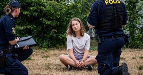 Greta Thunberg Charged With Disobeying Police Order At Climate Protest