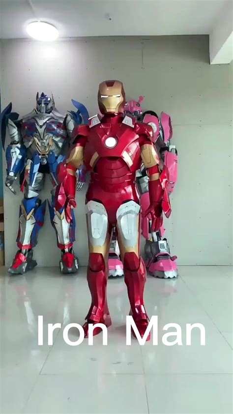 Iron Man Costume Robot Costume Cosplay Tony Stark Mk7 Statue Adult